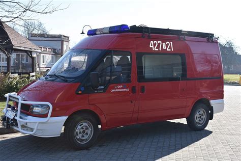 Zdjęcie obecnego samochodu ratowniczo-technicznego OSP Gnojnik Ford Transit