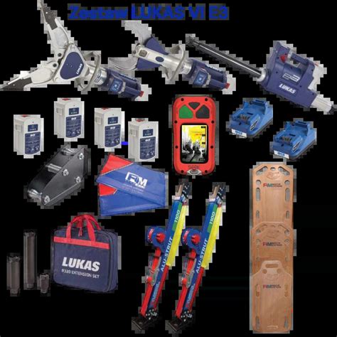 Zdjęcie przedstawiające kilka narzędzi marki LUKAS z serii E3.