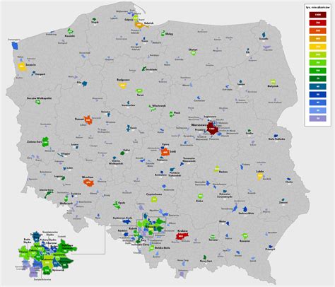 Mapa powiatu koneckiego z zaznaczeniem miejscowości, gdzie interweniowali strażacy