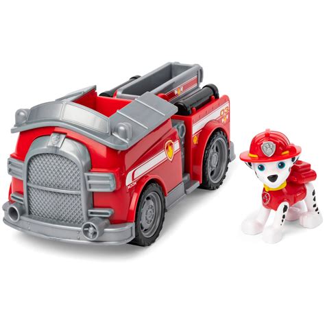 The Paw Patrol Marshall transforming fire truck toy with Marshall figure