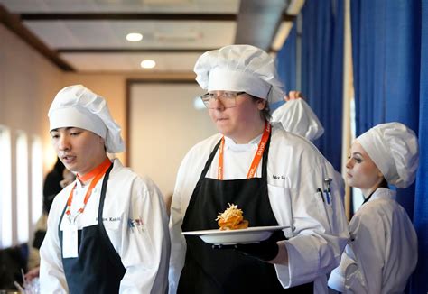 Photo of students during a culinary competition