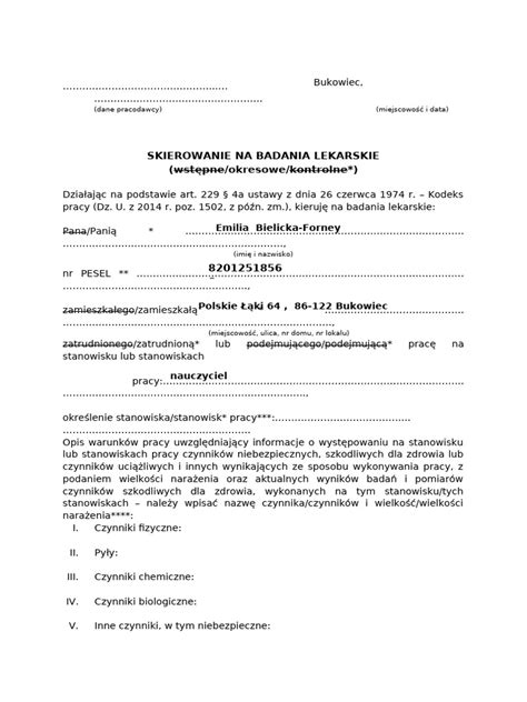Badania lekarskie kierowców strażaków, schemat procedury kwalifikacji