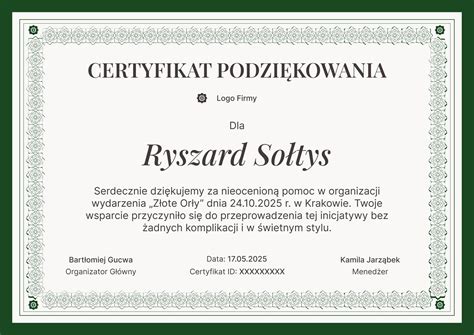 Szablon podziękowania dla strażaków w formacie PDF z motywami strażackimi: wóz strażacki, hełm, hydrant