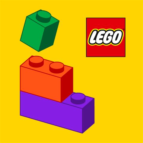 Interfejs aplikacji LEGO Builder z instrukcjami 3D