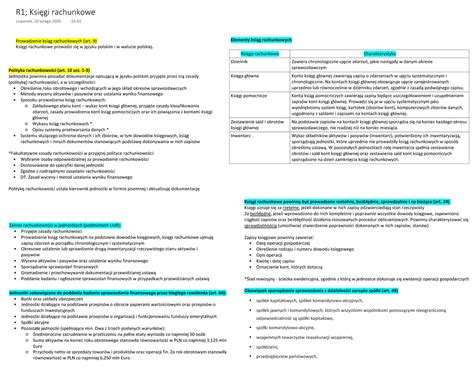 Księgi rachunkowe OSP, dokumentacja prawna inwentaryzacji