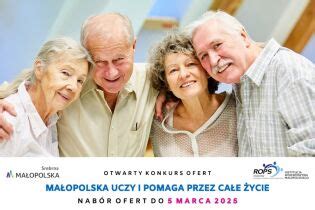 zdjęcie uśmiechniętych seniorów biorących udział w różnorodnych aktywnościach grupowych