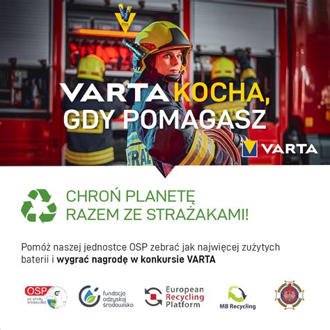 Zestaw startowy do zbiórki baterii VARTA dla OSP