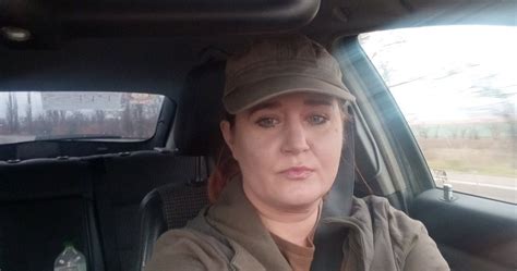 Karolina Baca-Pogorzelska relacjonująca wydarzenia z wojny na Ukrainie