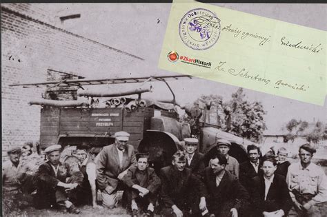 Zdjęcie historyczne lub stylizowana grafika przedstawiająca początki OSP Niwiska