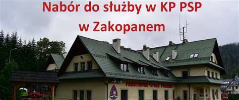 Thematic photo of the Komenda Powiatowa PSP building in Zakopane