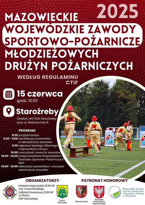 widok ogólny zawodów sportowo-pożarniczych z udziałem wielu drużyn i widzów