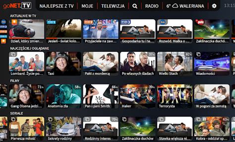 Thematyczne zdjęcie Smart TV z interfejsem GONET.TV