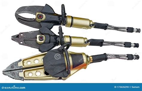 Close-up photo of hydraulic rescue tools (Jaws of Life)
