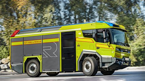 Photo of an electric concept fire truck
