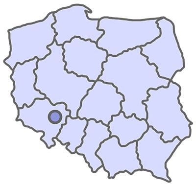 mapa Polski z zaznaczonym Koszalinem i jego położeniem geograficznym