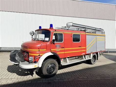Zdjęcie samochodu ratownictwa technicznego Mercedes-Benz LAF 1113 B z zabudową Rosenbauer