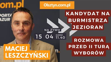 Burmistrz Maciej Czarnecki podczas swojego przemówienia