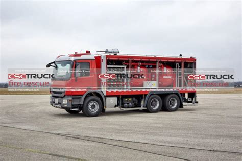 Thematic photo of a specialized fire truck for chemical plants