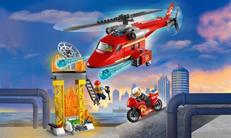 Zestaw LEGO 7206 City Helikopter Strażacki w akcji