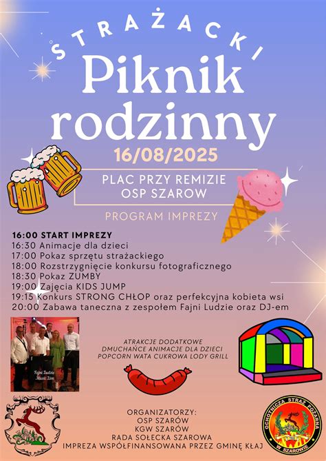 Zdjęcie z pikniku strażackiego, prezentujące atrakcje dla dzieci lub pokaz ratownictwa