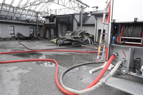 Pożar w zakładach mięsnych - ilustracja tematyczna