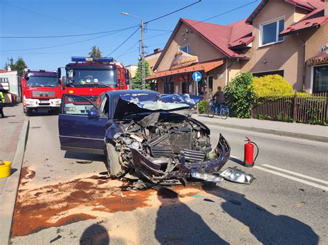 Wypadek drogowy - schemat działania strażaków OSP