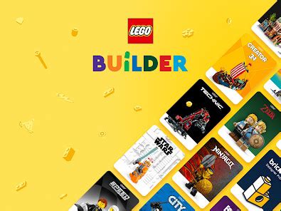 Zrzut ekranu przedstawiający interfejs aplikacji LEGO Builder z widokiem instrukcji budowania