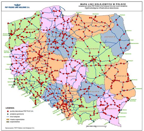 Mapa połączeń komunikacyjnych i stacji kolejowych na terenie gminy Lubicz