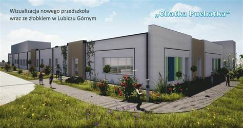 Wizualizacja projektu nowego przedszkola i żłobka w Lubiczu Górnym
