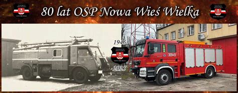 Grafika przedstawiająca jubileusz 90-lecia OSP Nowa Wieś