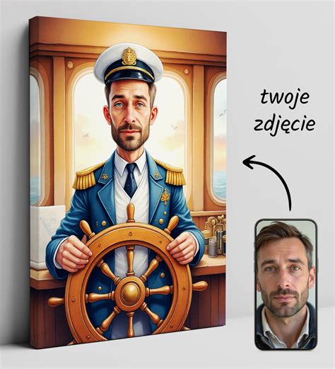 Portret Kapitana Stefana Żuka lub plakat projektu 