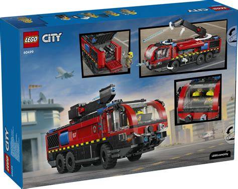 Zestaw LEGO City Lotniskowy Wóz Strażacki 60499 w akcji