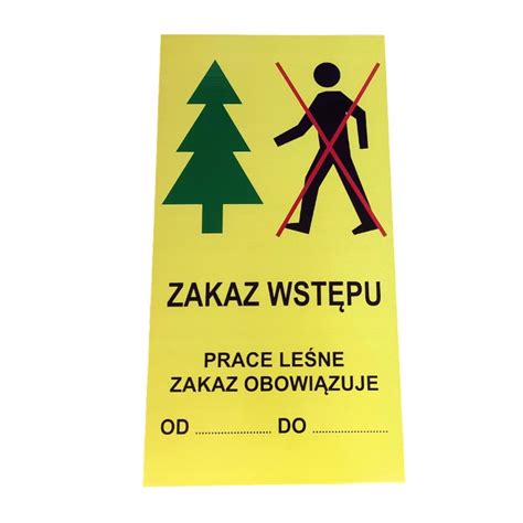 Znak zakazu wstępu do lasu z powodu zagrożenia pożarowego