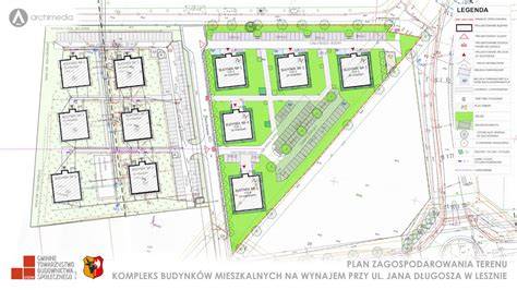 Plan zagospodarowania terenu dla nowej Jednostki Ratowniczo-Gaśniczej