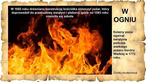 Ilustracja pożaru Piły w 1834 roku