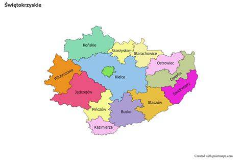 Infographic or map showing the Świętokrzyskie region and cultural/culinary events