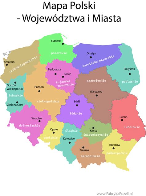 Mapa Polski z oznaczonymi regionami, które otrzymały wsparcie dla OSP