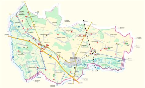 mapa gminy Dzwola, poglądowa