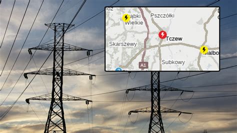 Schemat przedstawiający strefy ochronne wokół linii energetycznych