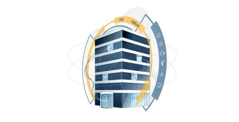 The GEZE company logo and a modern building facade with integrated GEZE solutions.