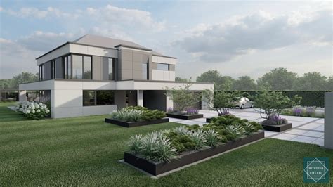 Wizualizacja nowoczesnego budynku OSP Bębło, prezentującego jego wielofunkcyjność