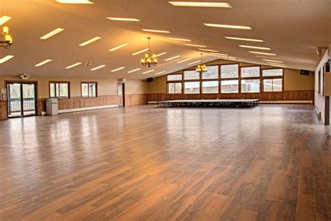 Photo of an empty event hall ready for setup
