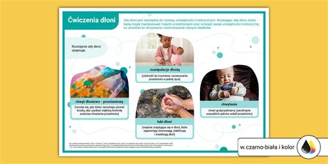 infografika przedstawiająca rozwój motoryki małej i koncentracji u dzieci