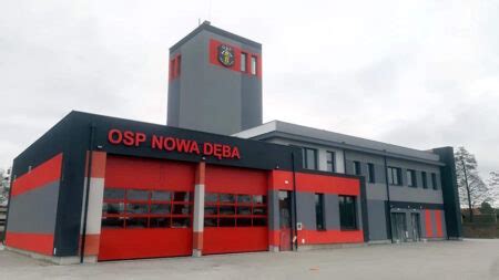 Wizualizacja nowej strażnicy OSP Dęba
