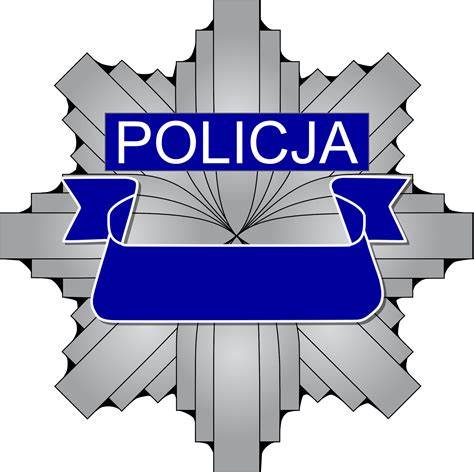 Ilustracja przedstawiająca odznaki policyjne lub sylwetkę zatrzymanego przestępcy