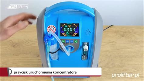 Schemat działania koncentratora tlenu z sitami molekularnymi