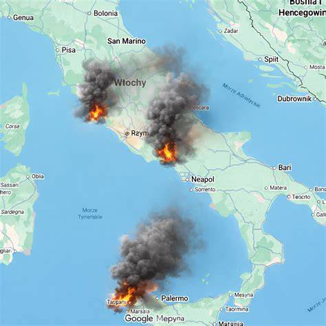 Mapa pożarów na poligonach wojskowych w Holandii