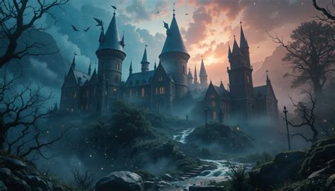 Grafika przedstawiająca fantastyczny świat zagrożony zagładą, z elfami, magami i baśniowymi istotami