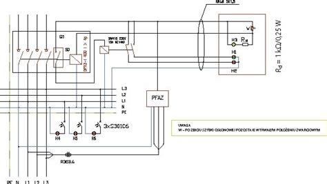 Schemat instalacji PWP z modułem kontrolno-sterującym