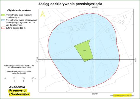 Zdjęcie satelitarne zakładu Syctom z zaznaczonym obszarem pożaru
